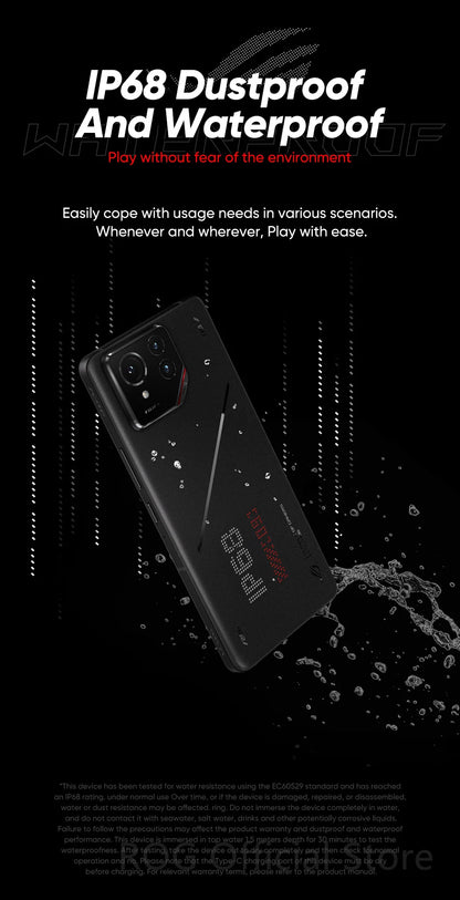 World Premiere ASUS ROG Phone 9 – Snapdragon 8 Elite 5G Smartphone, 6.78'' 185Hz AMOLED Display, 5800mAh, NFC, ROG 9 Pro
