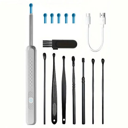 Wireless WiFi Ear Pick Otoscope Camera – Luminous Ear Wax Cleaner & Oral Inspection Health Care Kit