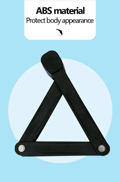 Folding Bicycle Chain Lock – Portable Anti-Theft E-Bike Cable Padlock, Compact Safety Lock for Bikes