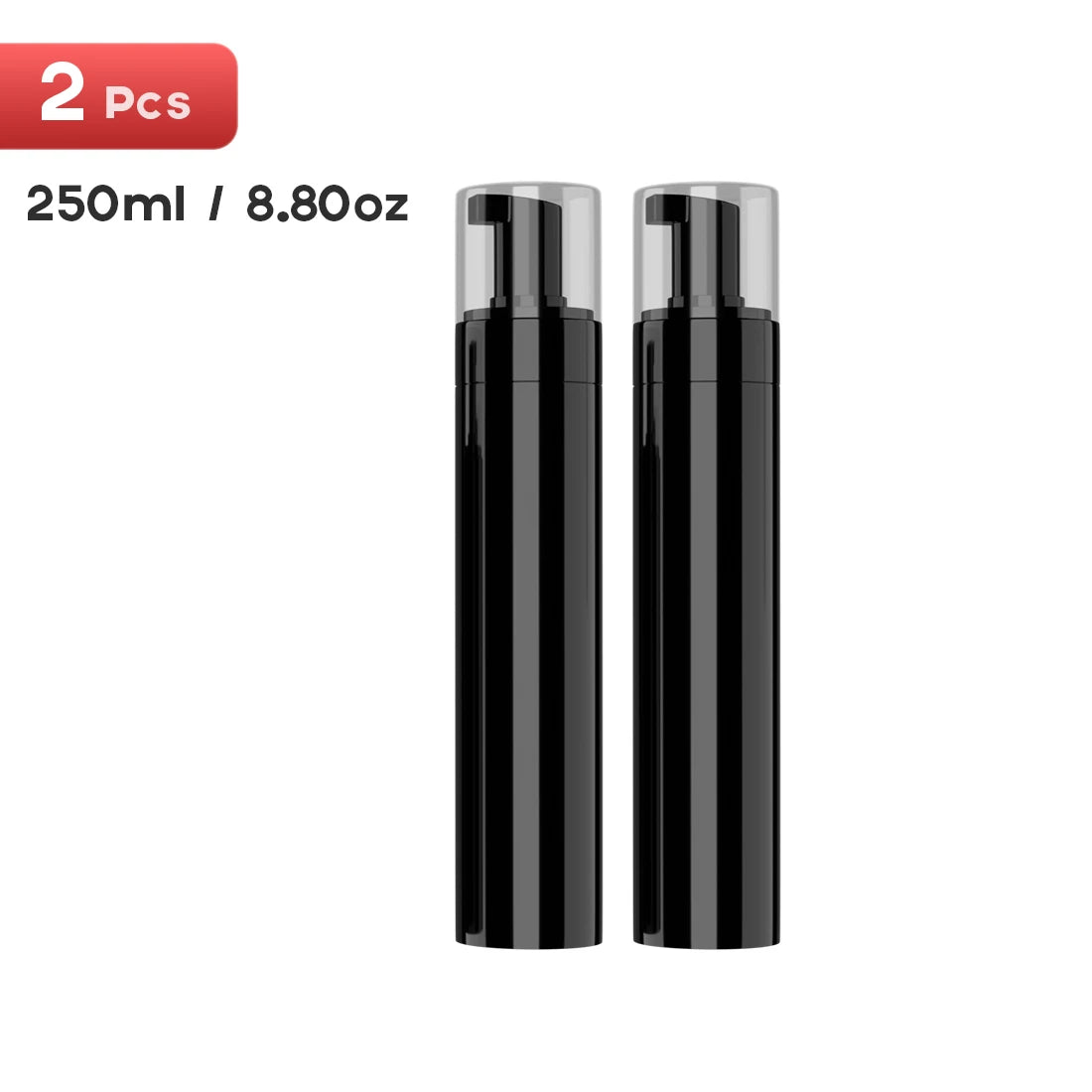 100/200/250ml Plastic Foaming Bottle – Pump Dispenser for Shampoo, Lotion, Shower Gel & Cosmetic Liquids