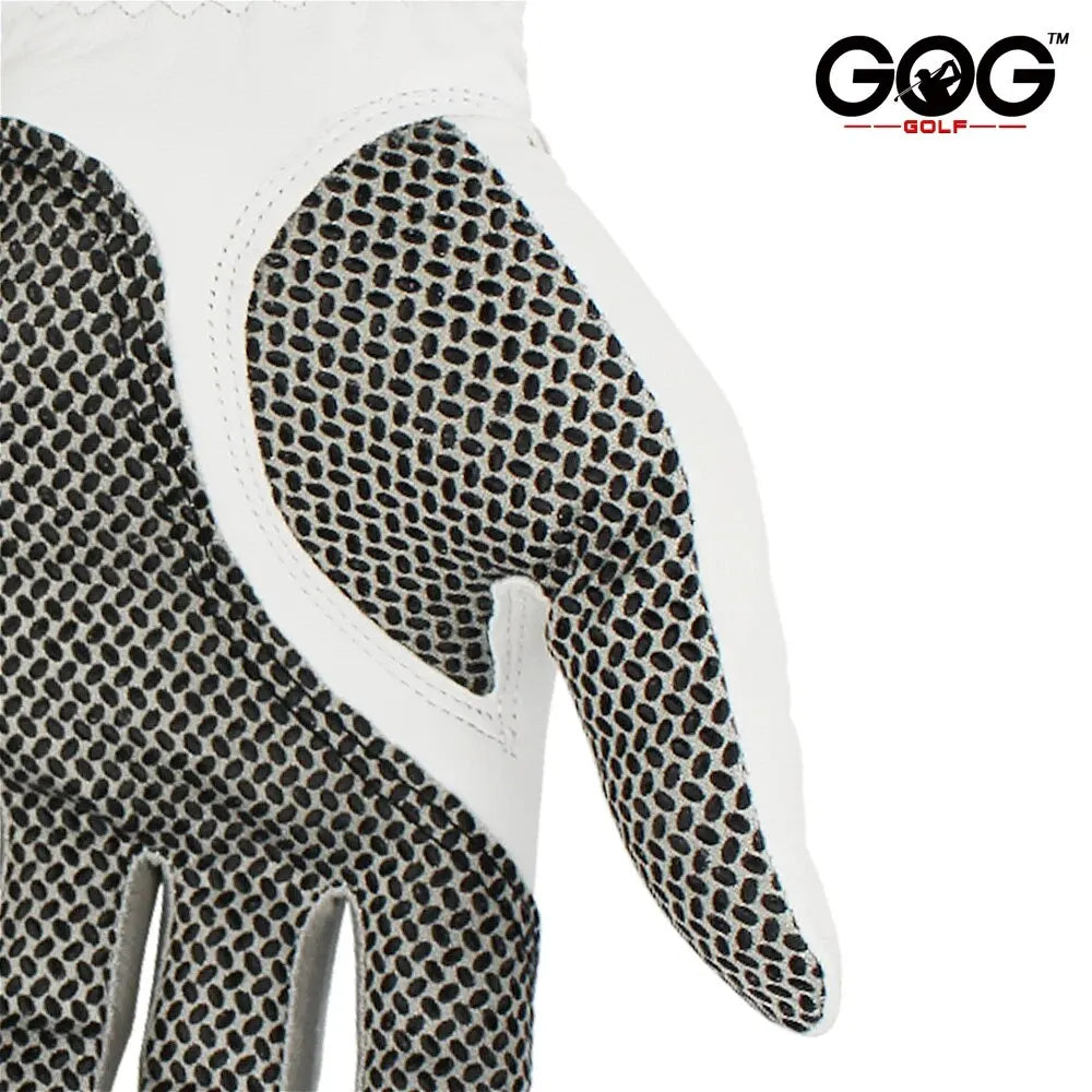 Pack of Men’s Golf Gloves – Soft Breathable Sheepskin with Anti-Slip Grip for Left or Right Hand