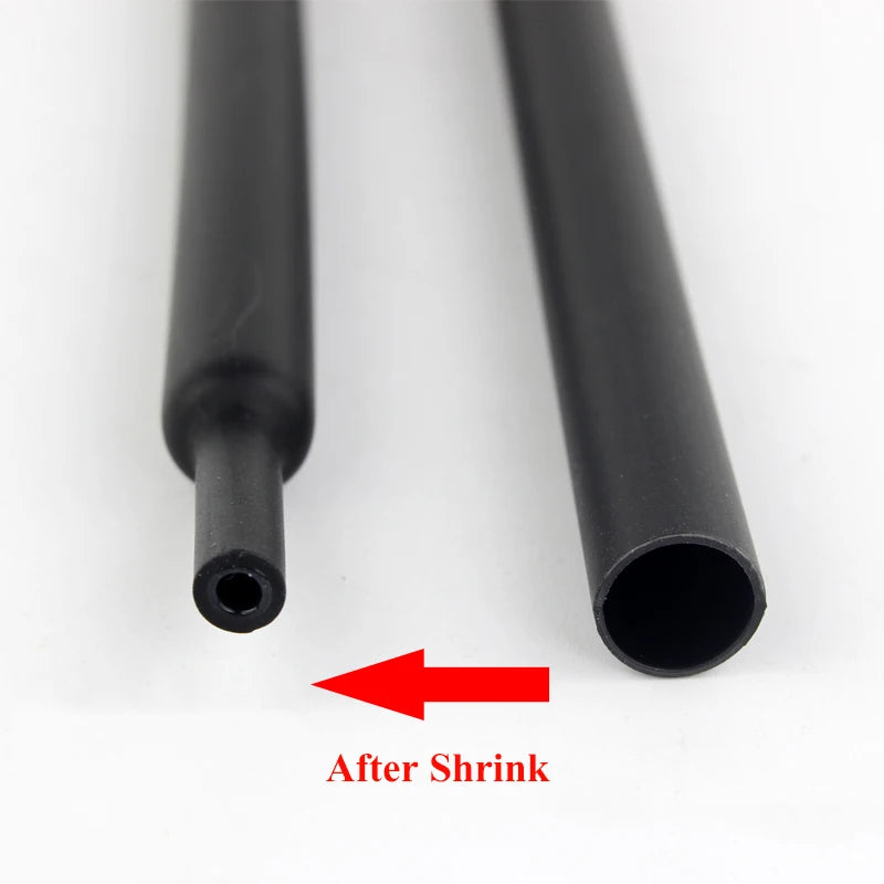 1 Meter 4:1 Dual Wall Heat Shrink Tubing with Glue - Thermoretractile Tubing in Various Diameters (4-72mm)