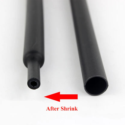 1 Meter 4:1 Dual Wall Heat Shrink Tubing with Glue - Thermoretractile Tubing in Various Diameters (4-72mm)