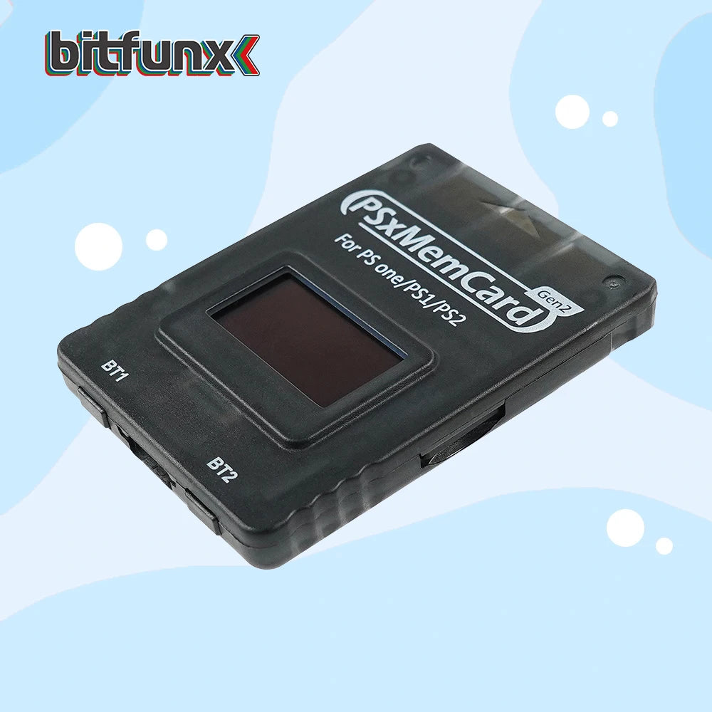Bitfunx PSxMemCard Gen2 – SD2PSXTD Save Storage for PS1 & PS2 Games, Compatible with PlayStation Consoles