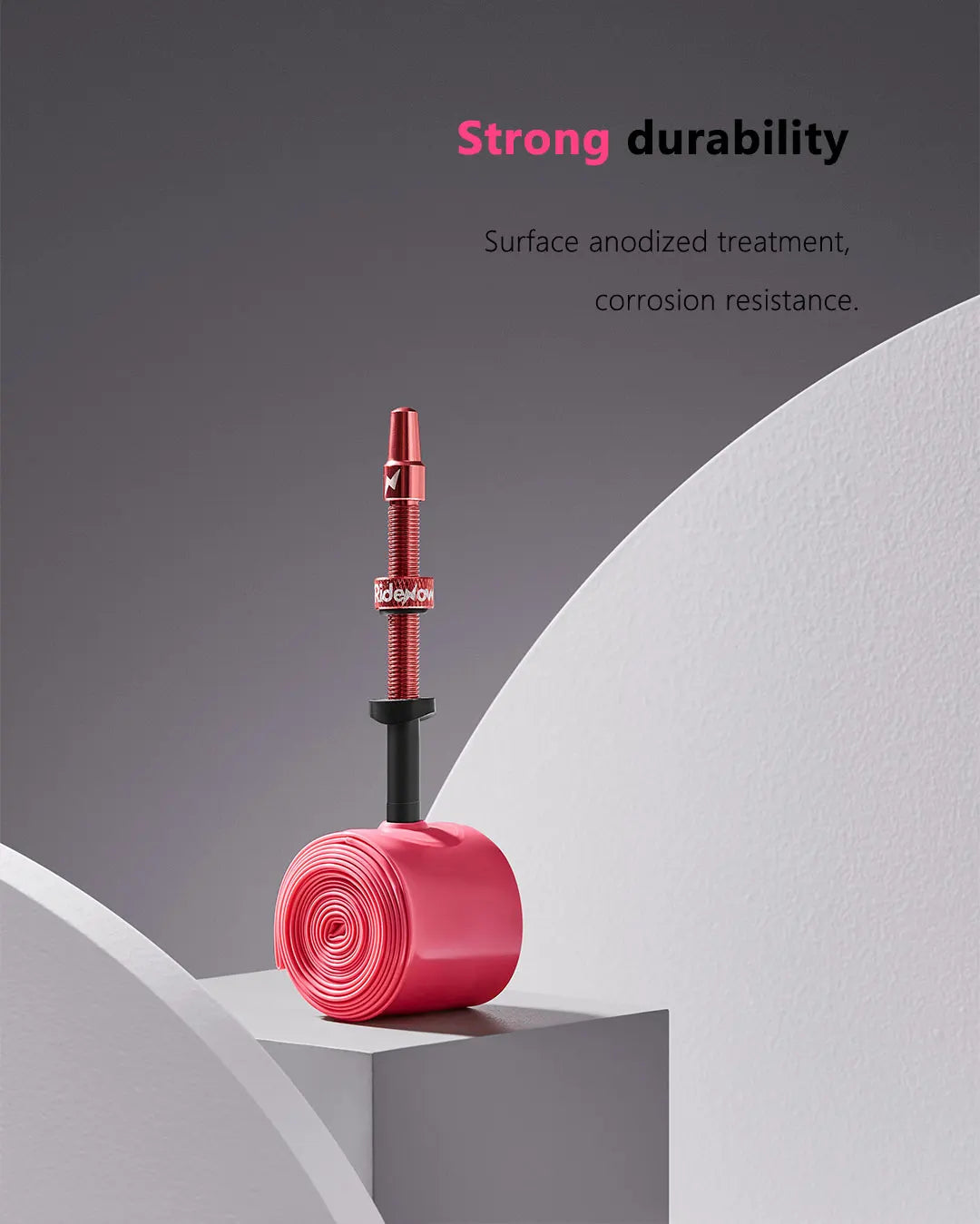 Ridenow Upgraded Metal Nozzle 700c TPU Inner Tube – 700x18-32c Road Bike Tube with Removable Valve Cores