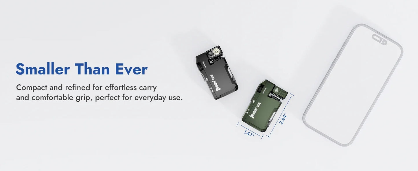 WUBEN G5 EDC Flashlight – 400 Lumens Portable Waterproof Pocket Torch with 180° Rotating Head & Magnetic Tail for Outdoor Use