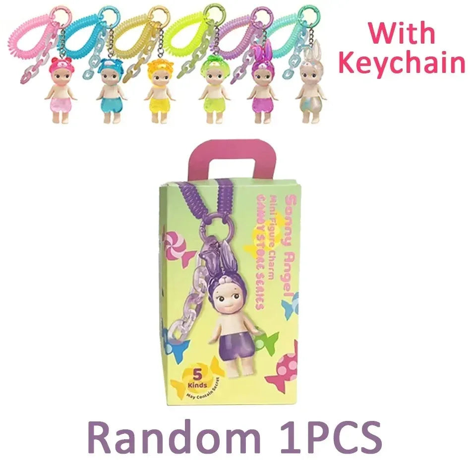 Sonny Angel Candy Shop Blind Box — Mini Character Pendant Keychain Doll Collectible Gift for Kids & Fans