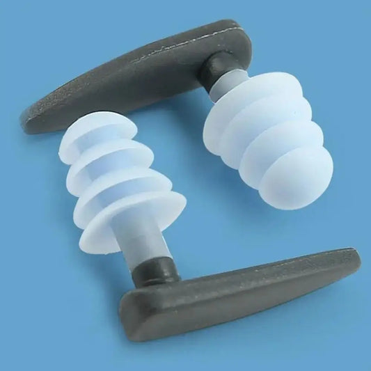 Comfy 4-Layer Silicone Swimming Ear Plugs – Waterproof Ear Protection for Bathing & Swimming