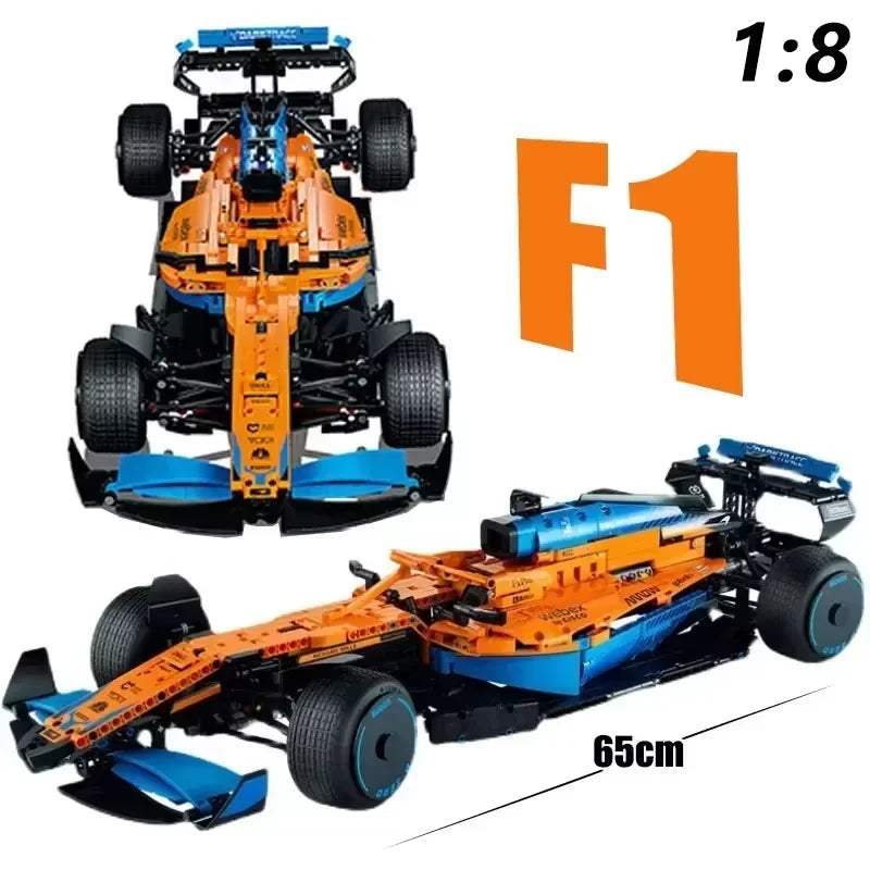 F1 W14 E Technic 1432+ Pcs 1:8 Sports Car Building Blocks – Compatible with 42141, DIY Model, Birthday Gift