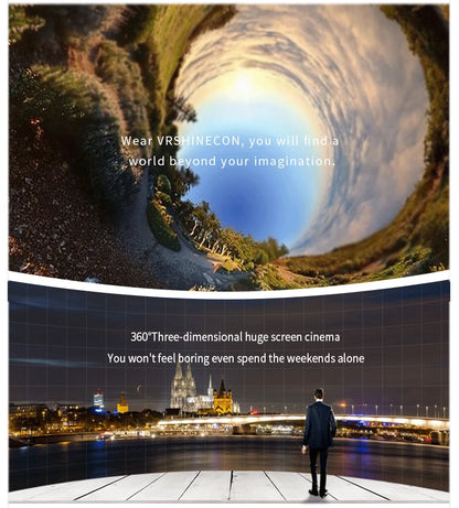 VR Shinecon 10.0 3D Virtual Reality Headset – Helmet Goggles for Smartphone Gaming