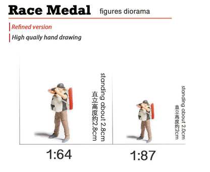 RM 1:64 City Motorcycle Mini Figure Model – Micro Scene Collectible Toy