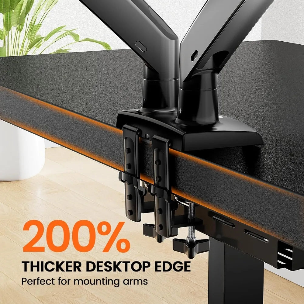 48x24 Inch Electric Standing Desk – Thick Adjustable Desk with 4 Height Memory, Sit-Stand Desk & Cable Management