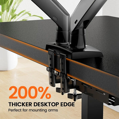 48x24 Inch Electric Standing Desk – Thick Adjustable Desk with 4 Height Memory, Sit-Stand Desk & Cable Management