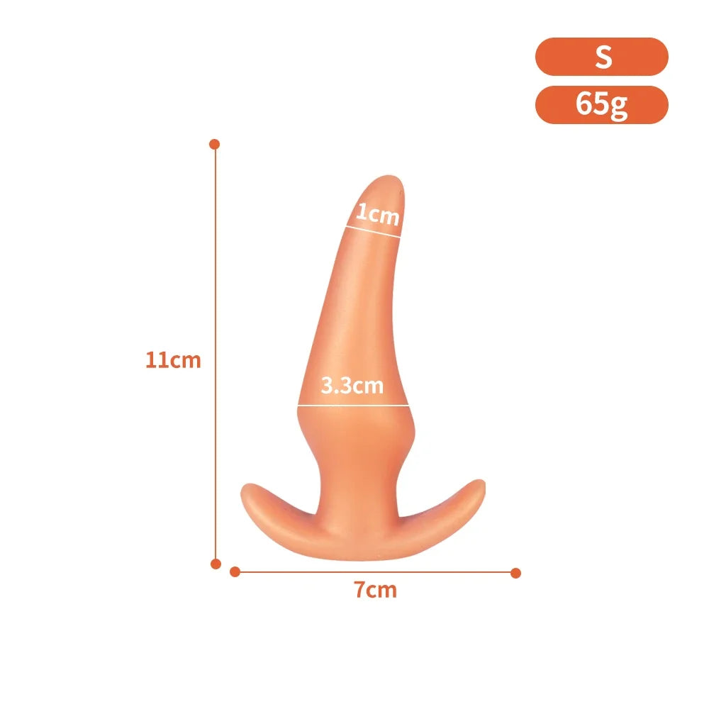 Wearable Soft Silicone Anal Plug – Anti-Drop Prostate Massager & Comfortable Butt Plug for Anal Training