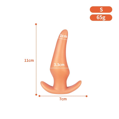 Wearable Soft Silicone Anal Plug – Anti-Drop Prostate Massager & Comfortable Butt Plug for Anal Training