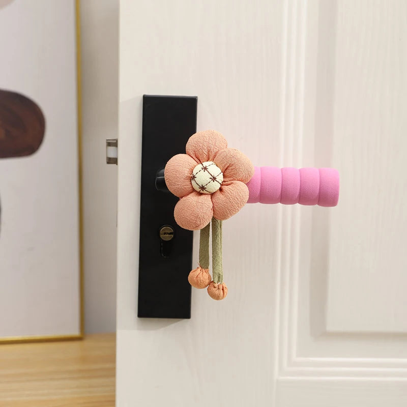 Reusable Floral Refrigerator Handle Covers – Soft, Non-Slip, Dustproof Door Knob Protectors