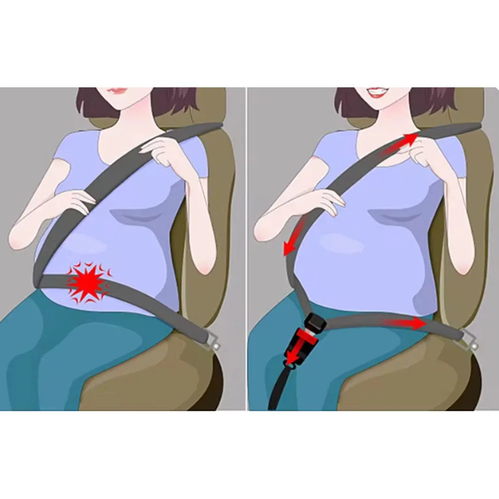 Pregnancy Seat Belt Adjuster for Moms — Safe & Universal Car Seat Belt for Maternity Driving
