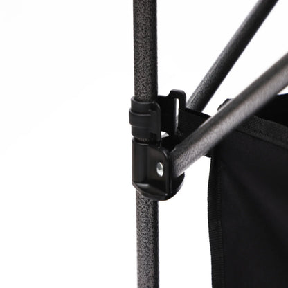 3-Piece Folding Outdoor Table and Chairs Set – Portable for Indoor, Camping, Picnic, Beach, Backyard, BBQ, Party & Patio, Black/Gray