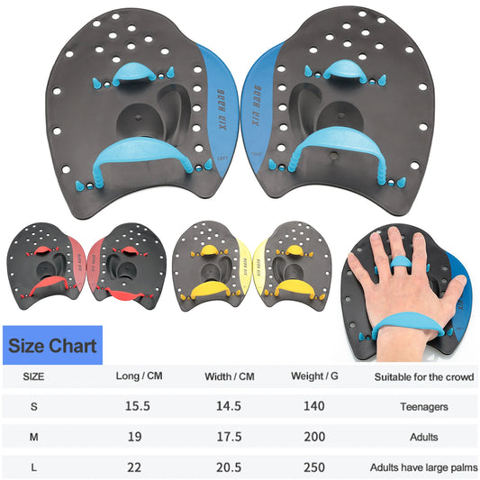 Swim Training Hand Paddles - Unisex Hand Fins for Adults and Kids - Enhance Swimming Skills for Men, Women, and Children