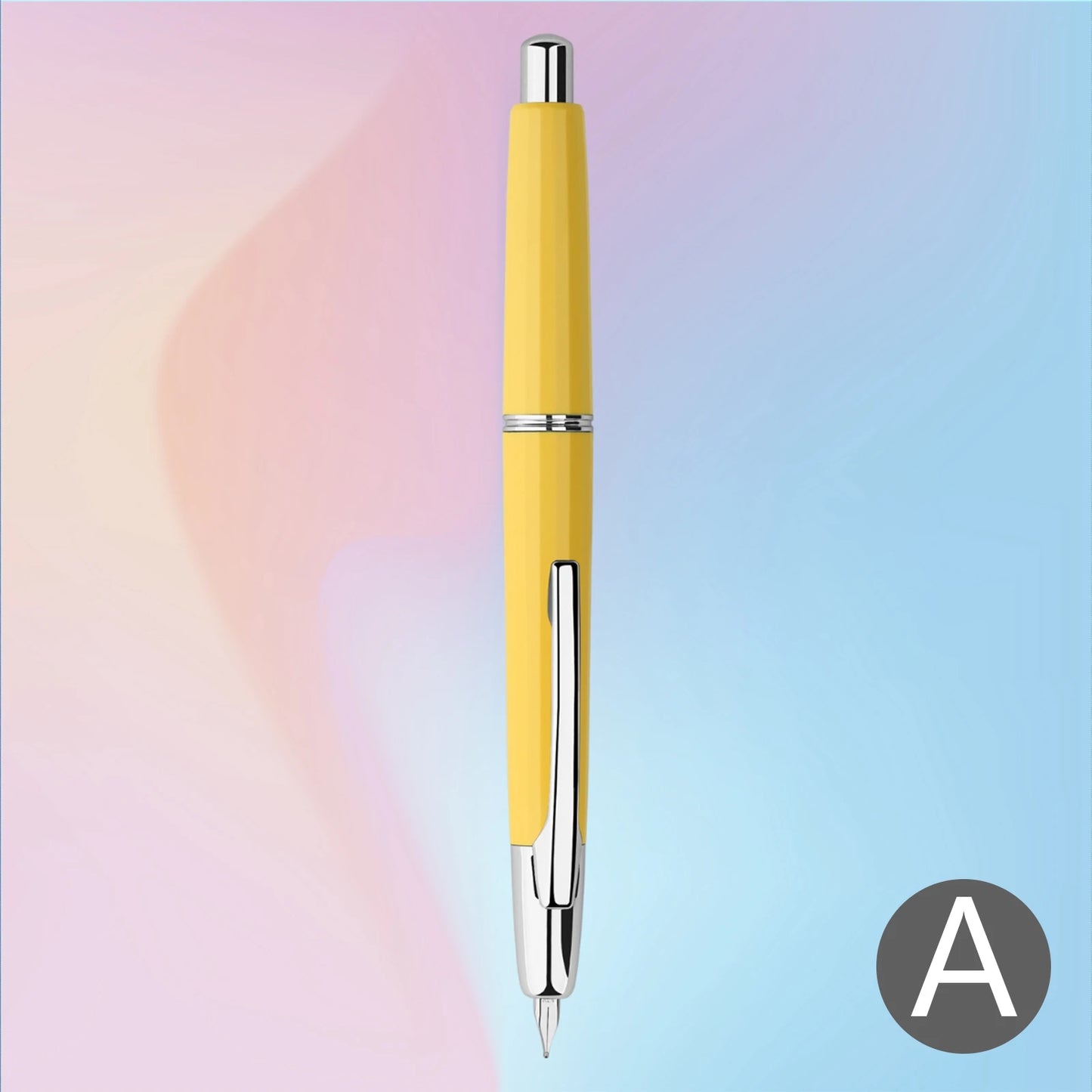 MAJOHN A2 Press Fountain Pen - Retractable EF Nib 0.4mm Resin Ink Pen with Converter, Lighter than A1, Perfect for Writing and Christmas Gift