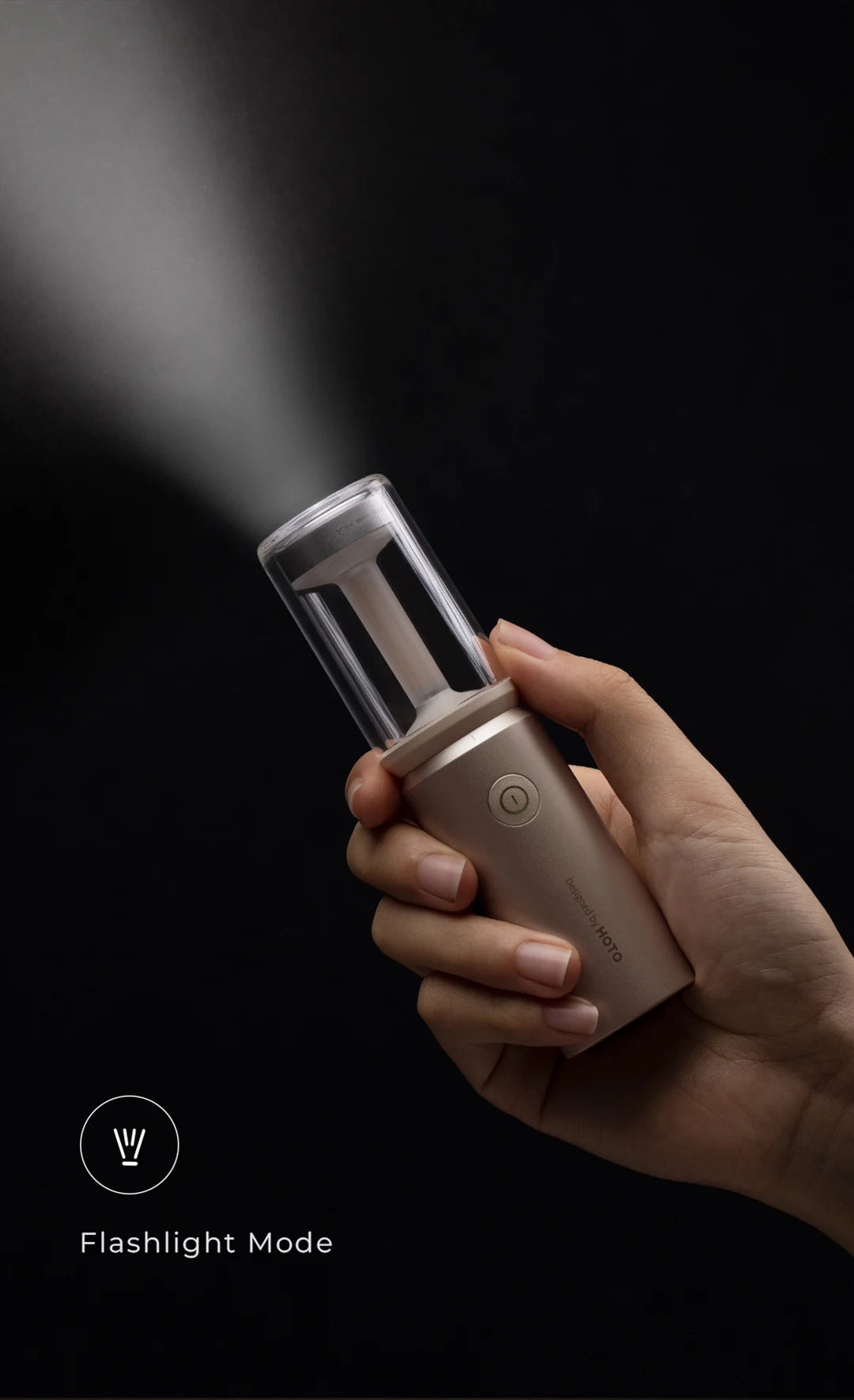 HOTO Rechargeable Camping Light – Waterproof Flashlight & Lantern with 3 Modes, Mini Outdoor Hanging Tent Lamp