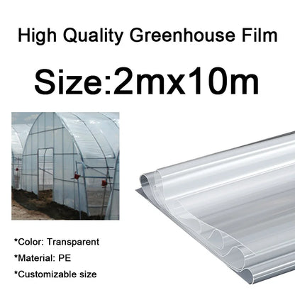 0.08mm-0.14mm Greenhouse Film – Transparent, Waterproof, Heat Preservation, Anti-Aging Planting & Gardening Film