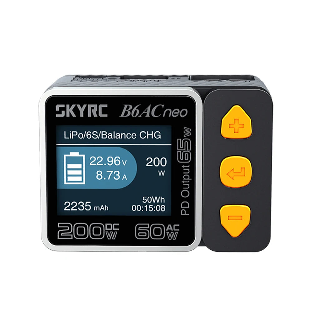 SKYRC B6ACneo Balance Charger - 200W DC, 60W AC, 10A Smart Battery Charger for LiPo LiFe LiIon LiHV NiMH NiCd Pb