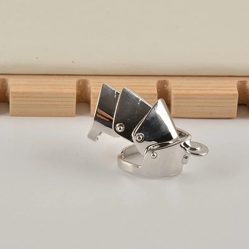 Anime Oosaki Nana Cosplay Metal Armor Ring - Rock Punk Style Movable Joint Rings, Unisex Fashion Jewelry Gift Accessories