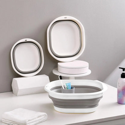 3-Pack Collapsible Tub Wash Basin & Laundry Baskets – Space-Saving Storage Containers for Camping, Hiking, Home & Fruit Washing