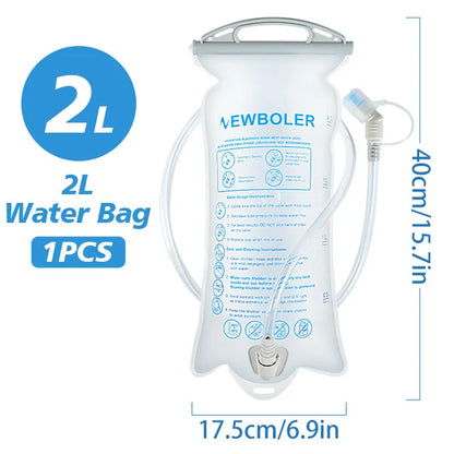NEWBOLER Outdoor Sport Water Bladder — 1.5L/2L/3L TPU Soft Flask for Camping, Running & Biking
