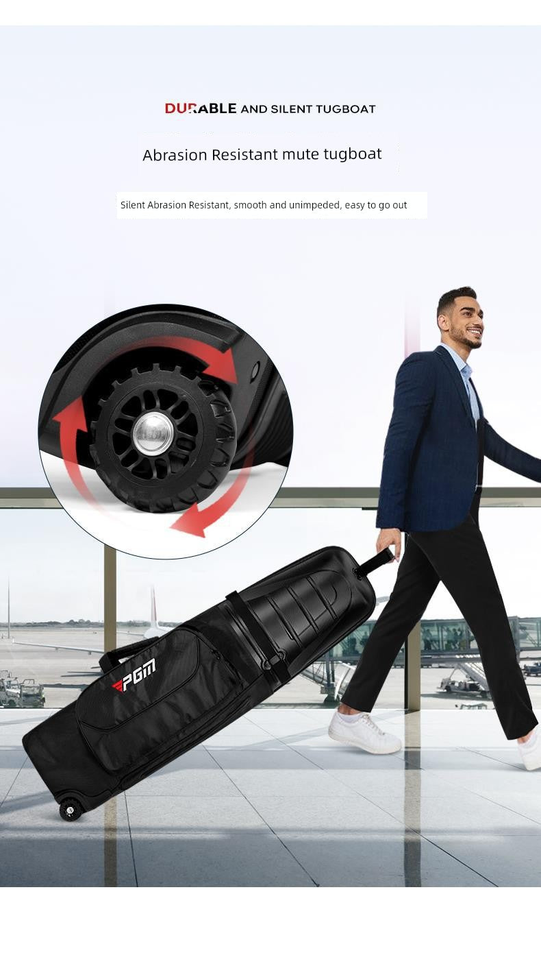 PGM Travel Golf Bag – Hard Shell Aircraft Consignment Roller Bag for Men & Women, Anti-Collision and Anti-Extrusion