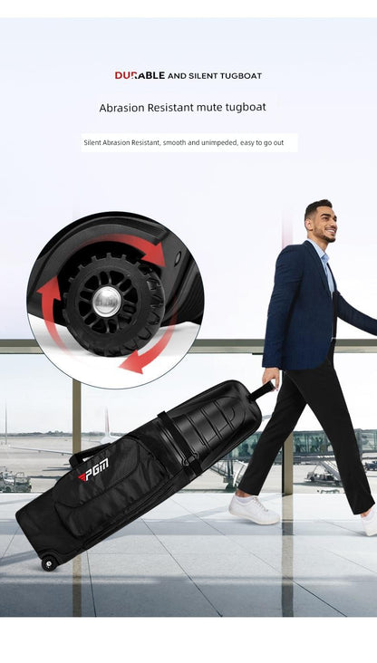 PGM Travel Golf Bag – Hard Shell Aircraft Consignment Roller Bag for Men & Women, Anti-Collision and Anti-Extrusion