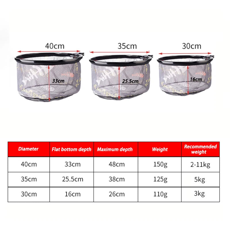 Carbon Fiber Anti-Hook Fishing Net Head – Ultra-Light Titanium Alloy Deepening Net Tool Accessory