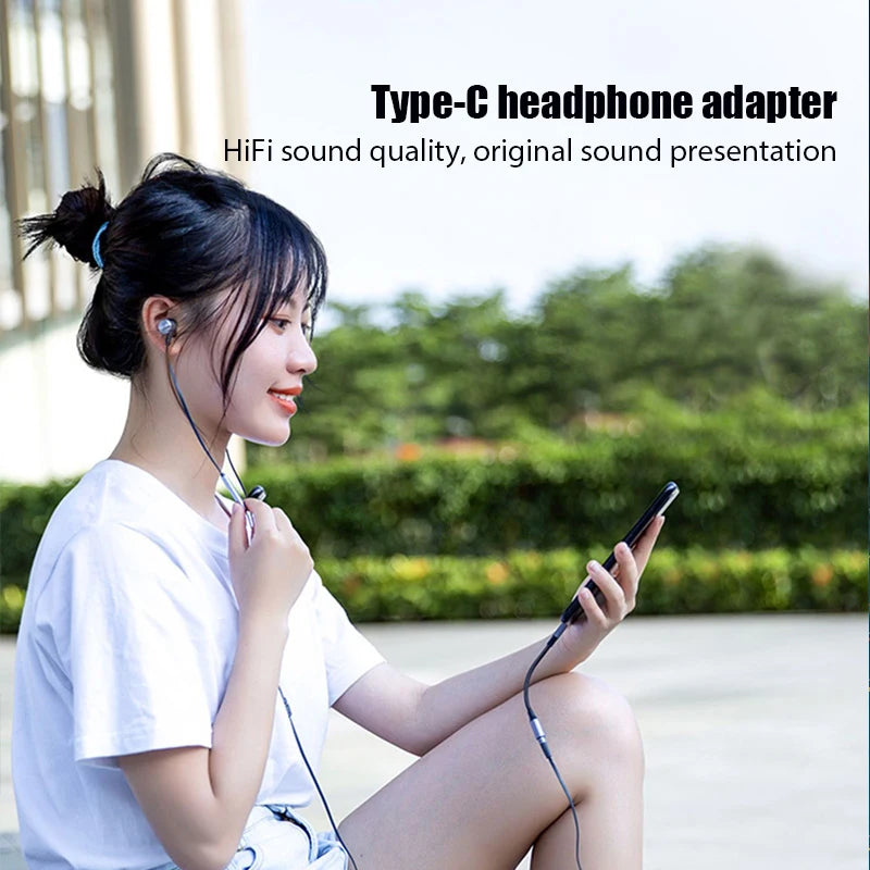 USB Type C to 3.5mm Aux Adapter - Type-C to 3.5mm Jack Audio Cable Converter for iPhone 15, Samsung Galaxy S21 Ultra, S20