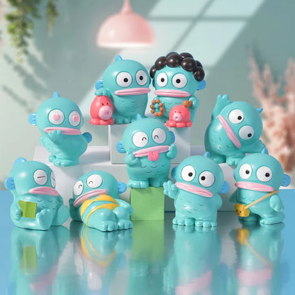 8PCS Mermaid Hangyodon Blind Box – Big Mouth Fish Anime Figures for Desktop Decoration & Student Surprise Gift