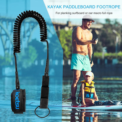 SUP Board Ankle Leash — Elastic Foot Rope for Stand Up Paddle Board Surfing Safety
