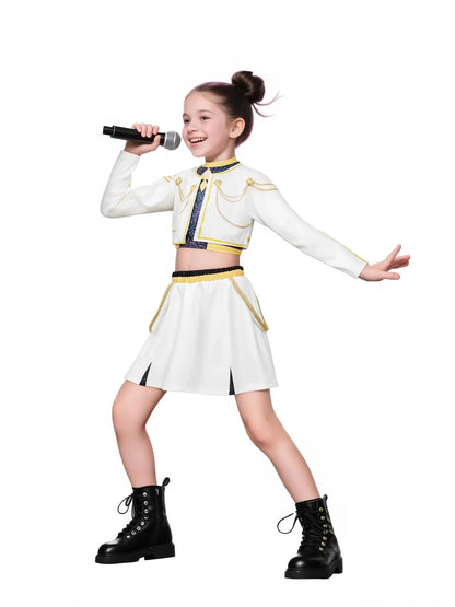 Girls Rumi Zoey Mira Cosplay Costume – 3D Print K-Pop Demon Hunters Suit Set for Stage, Performance & Halloween Party