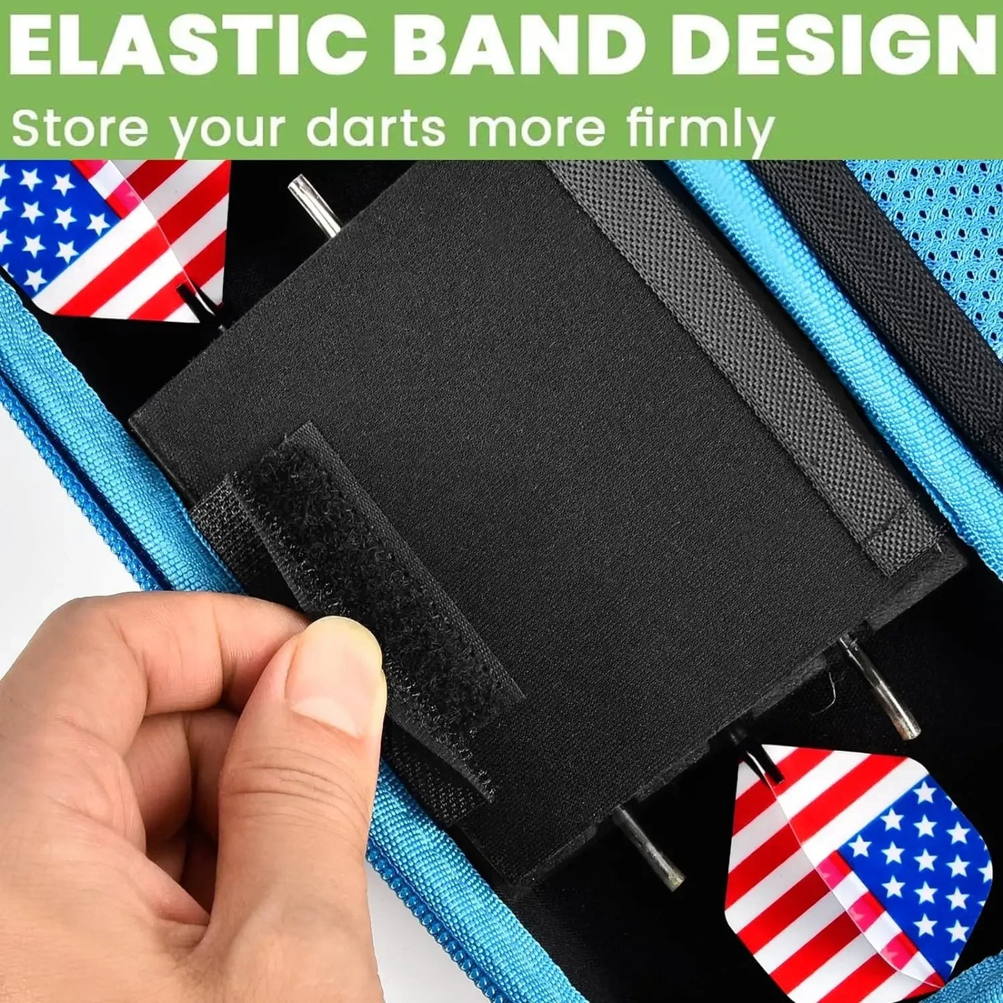 Dart Case Holder Bag – Storage Organizer for 6 Steel & Soft Tip Darts with Shafts and Flights