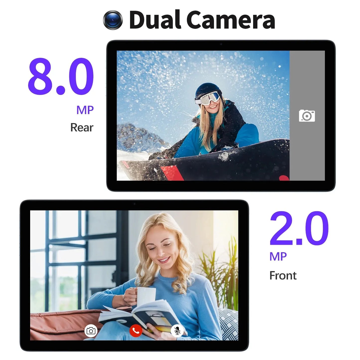 PRITOM TAB11 Android 14 Tablet – 10 Inch, 8GB RAM, 128GB ROM, Octa-Core, 5G WiFi, Keyboard & Case