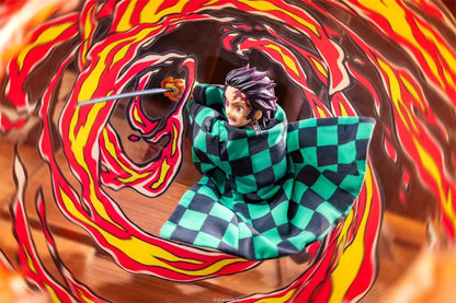 1/12 Scale Demon Slayer Action Figure – Tomioka Giyuu & Kamado Tanjirou with Grid Cloak Kimono for 6" Body Models