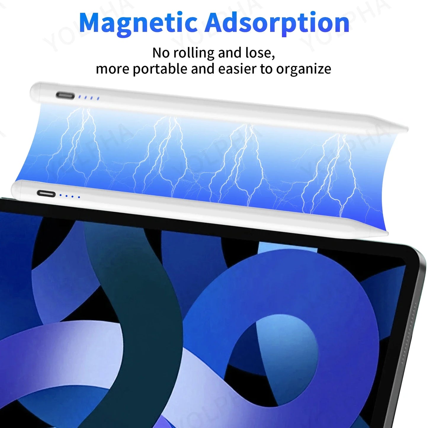 Universal Touch Screen Pen - Stylus for iPhone, iPad, Apple, Huawei, Samsung, Magnetic and Tilt Sensitive