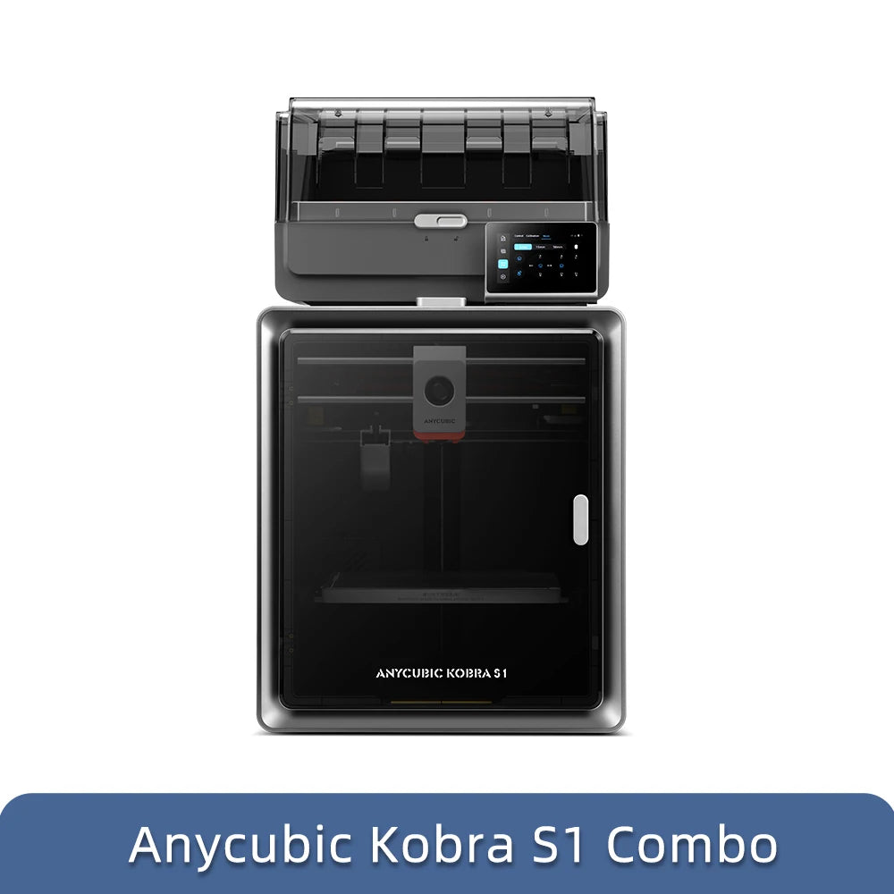 Anycubic Kobra S1 Combo Multi-Color 3D Printer – High Precision Core XY, Ultra-Quiet, Max Speed 600mm/s, Stable Structure