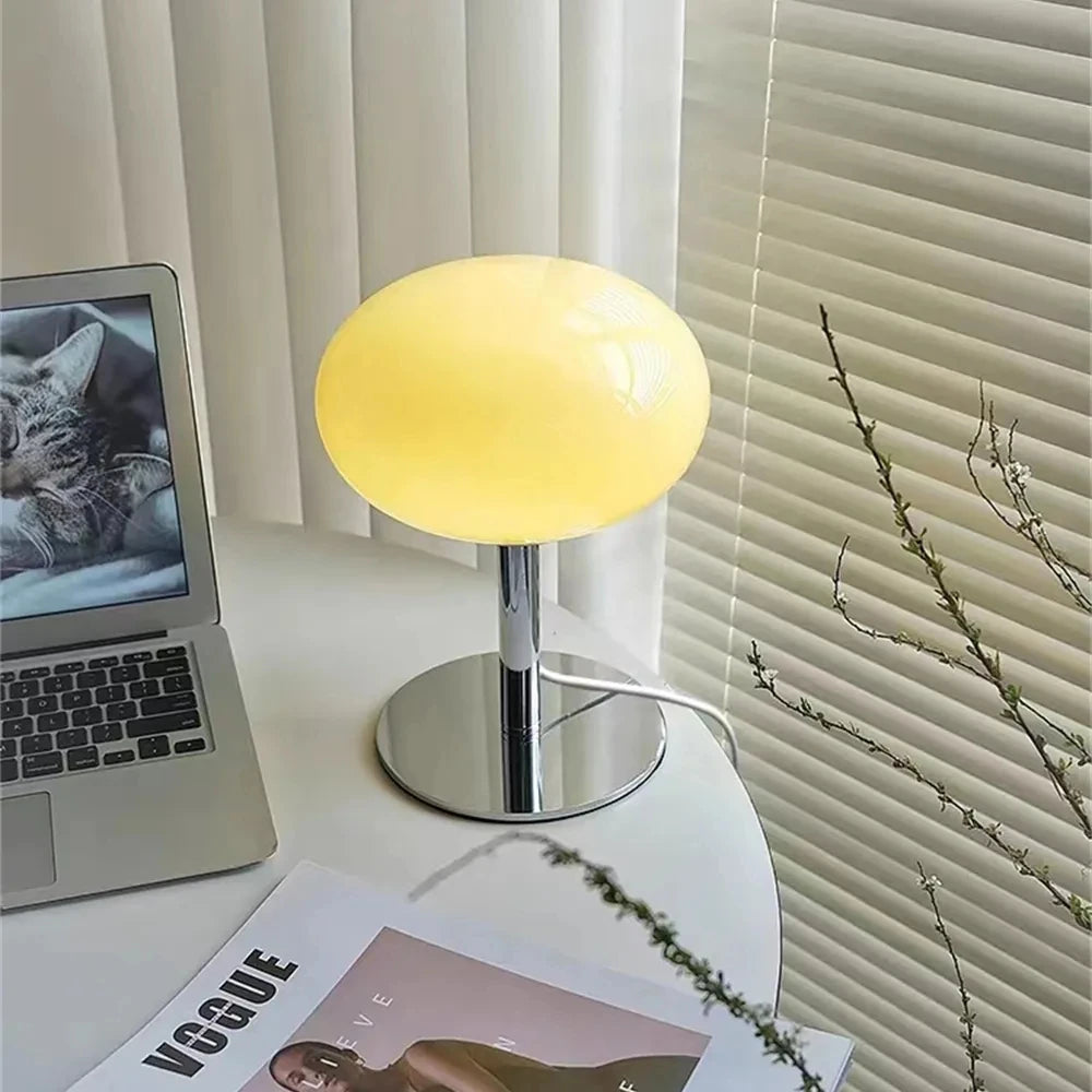 Joylove Girl Bedside Lamp - Lollipop Decorative Table Lamp - Bauhaus Postmodern Minimalist Nordic Retro Glass Table Lamps