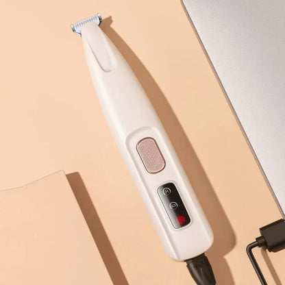 Dog Paw Trimmer with LED Light – Waterproof Pet Hair Clipper with LED Display & 18mm Wide Blade for Grooming