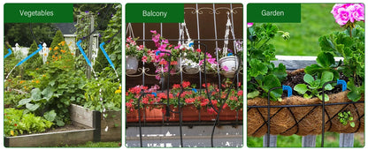 Solar Garden Drip Irrigation System — Automatic Balcony Watering DIY with Drip Hose