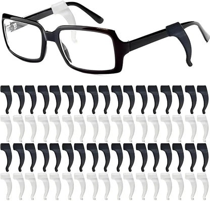 2/40PCS Silicone Ear Hooks for Glasses | Anti-Slip Eyewear Grip, Temple Sleeve & Sunglasses Holder Accessories