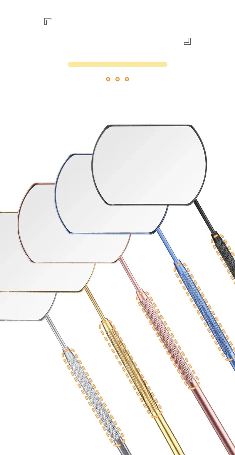 Lash Extension Mirror – Stainless Steel Multifunctional Tool for Eyelash Grafting & Makeup