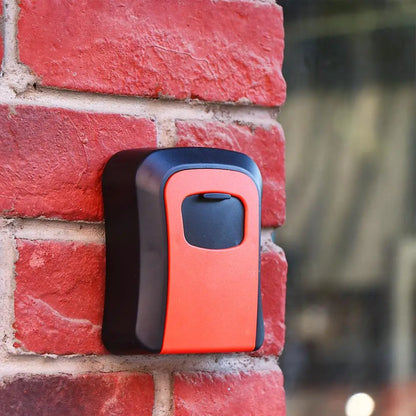 Wall Mounted Key Lock Box - Weatherproof Safe Box with 4-Digit Password - Secure Key Storage for Indoor & Outdoor Use, Made of Engineering Plastic