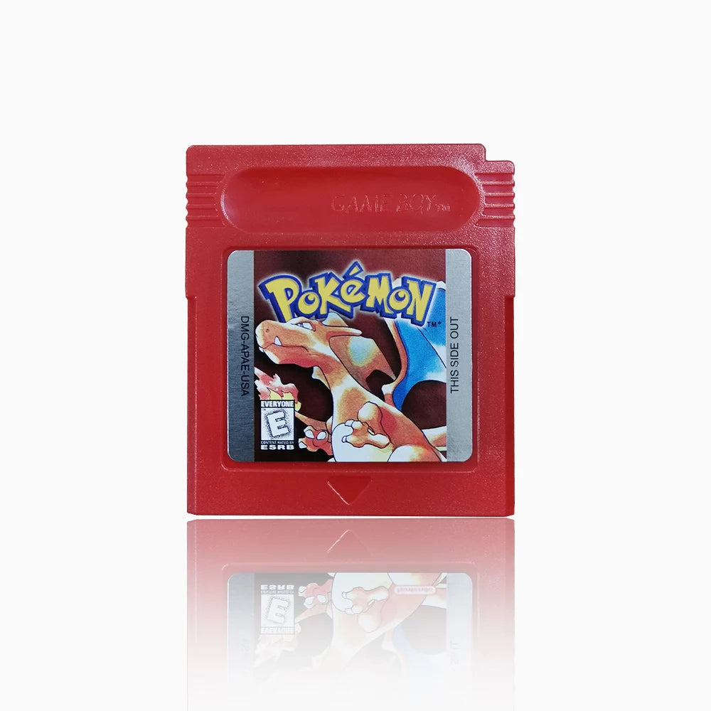 16-Bit GBC Game Cartridge – Pokémon Series Blue, Crystal, Gold, Green, Red, Silver, Yellow (USA Version)