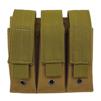 9mm Tactical Magazine Pouch - MOLLE Single & Double Mag Bag, Open-Top Pouch for Glock, M1911, 92F, Torch & Triple Bag